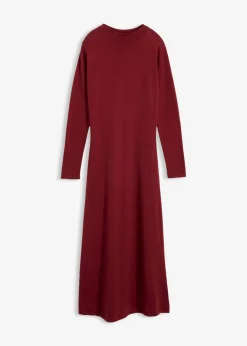 Vestido largo de punto fino con cachemir