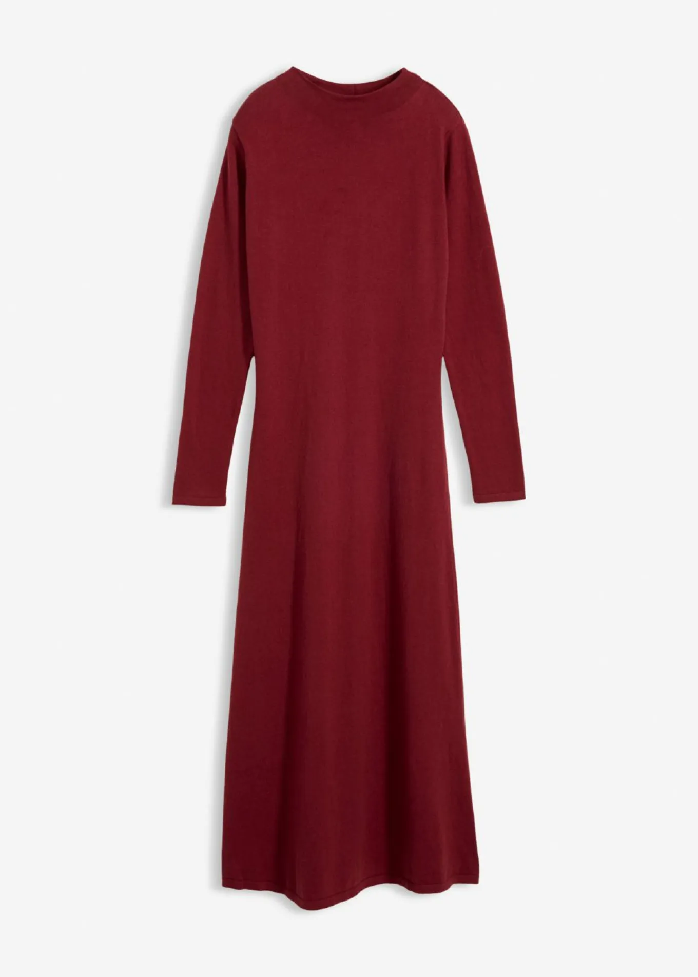 Vestido largo de punto fino con cachemir