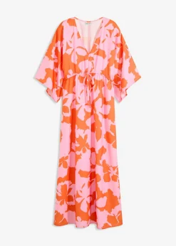 Vestido largo de satén vaporoso