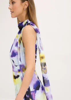 Vestido largo de tejido de neopreno firme