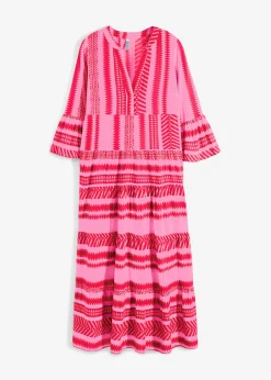 Vestido largo de viscosa fluida