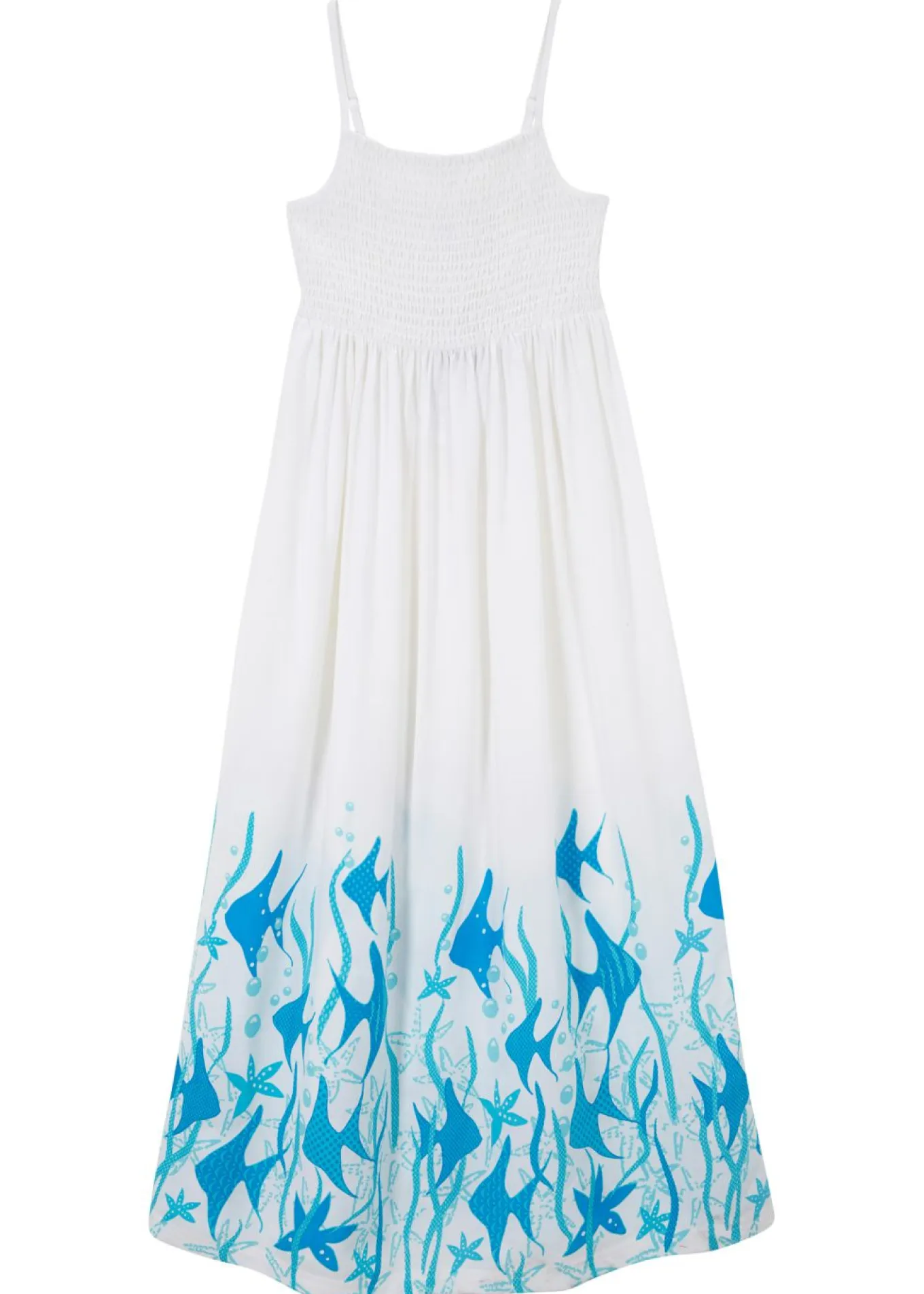 Vestido largo de viscosa fluida