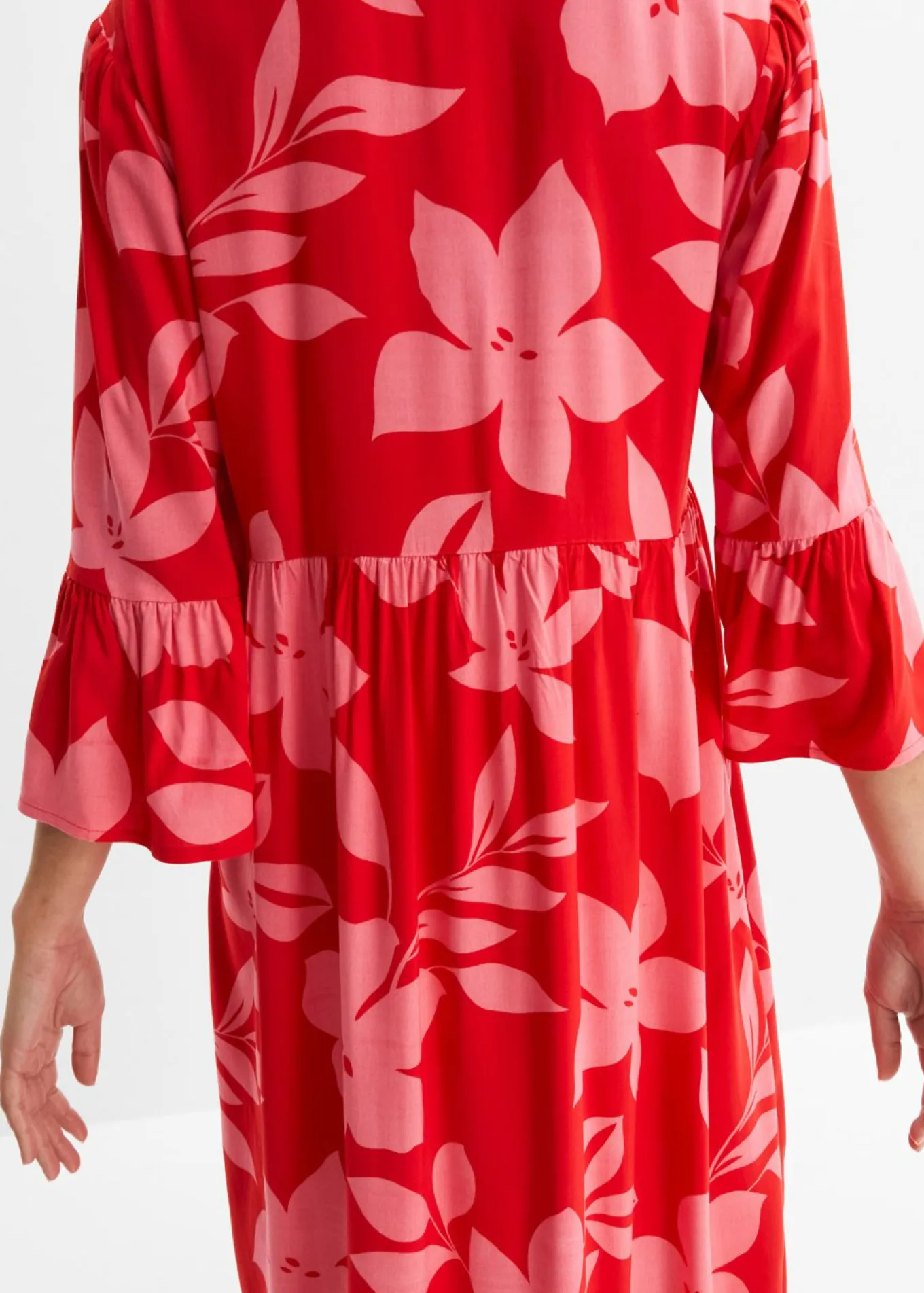 Vestido largo de viscosa fluida