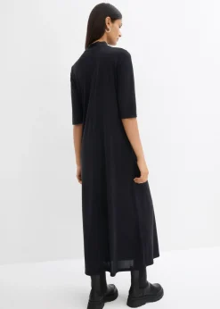 Vestido largo en mezcla de modal