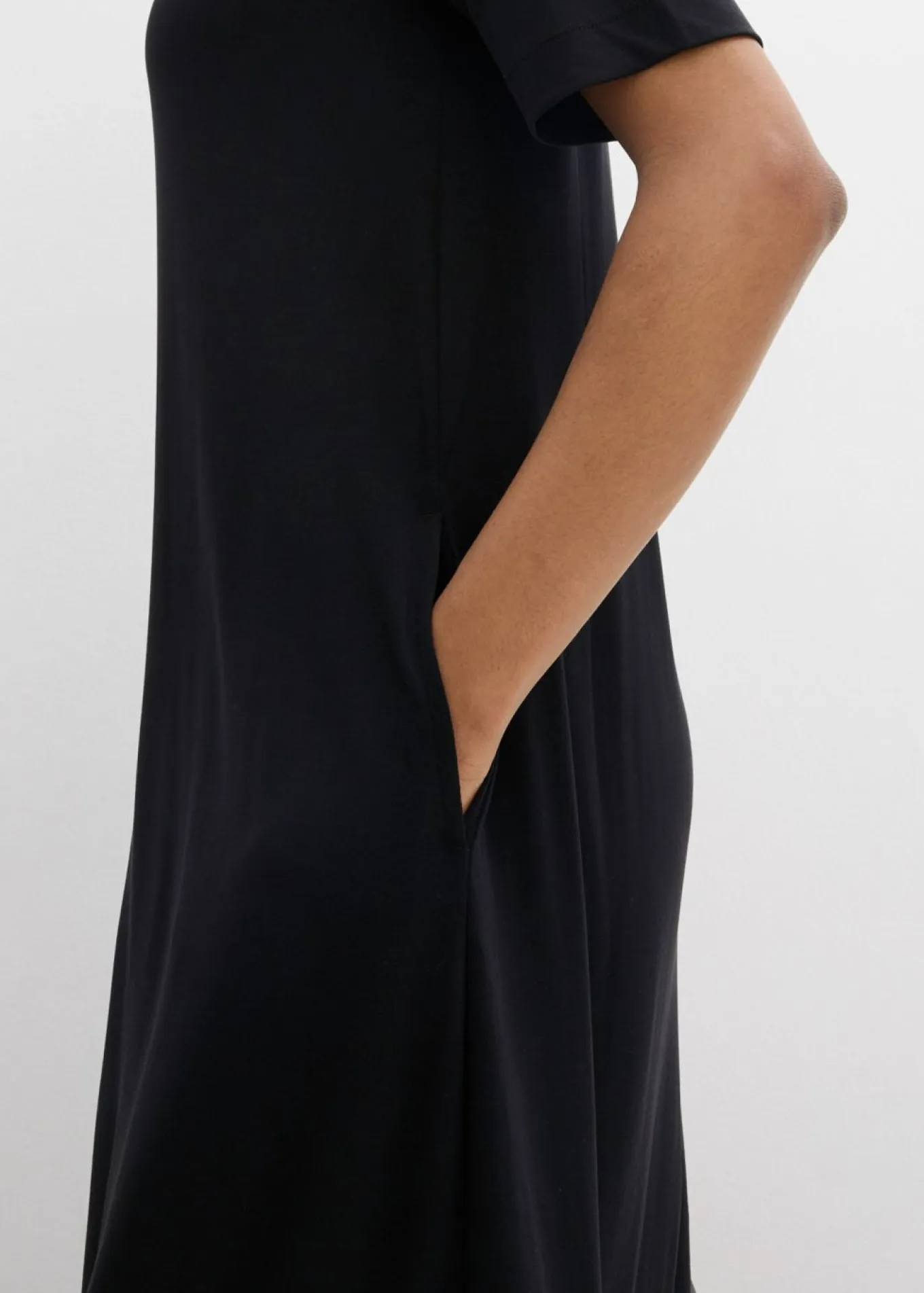 Vestido largo en mezcla de modal
