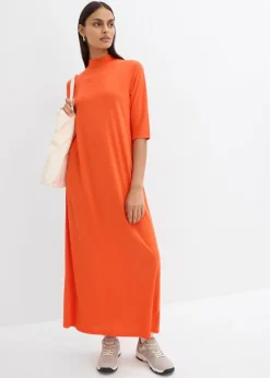 Vestido largo en mezcla de modal