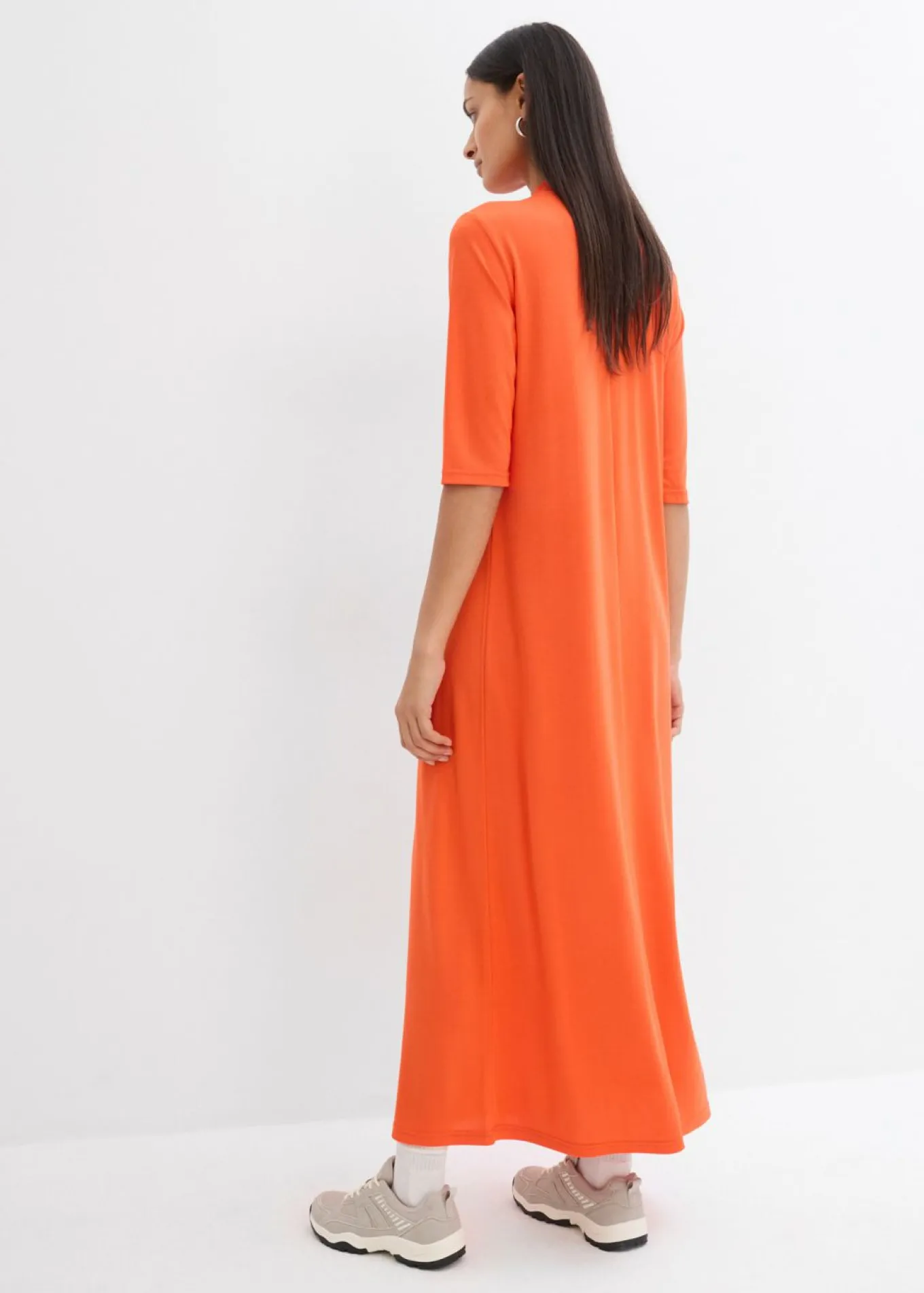 Vestido largo en mezcla de modal