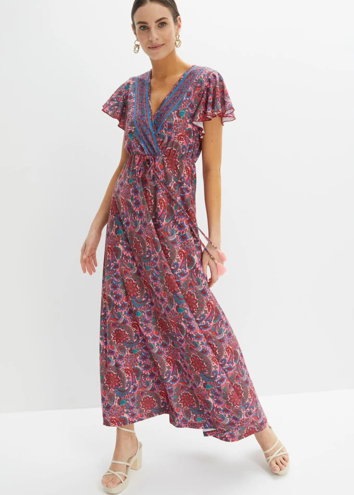 Vestido largo estampado