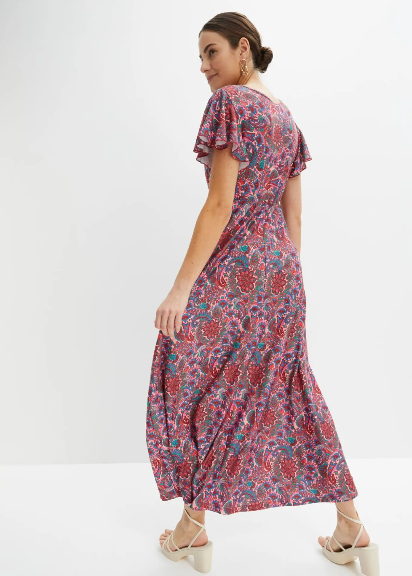 Vestido largo estampado