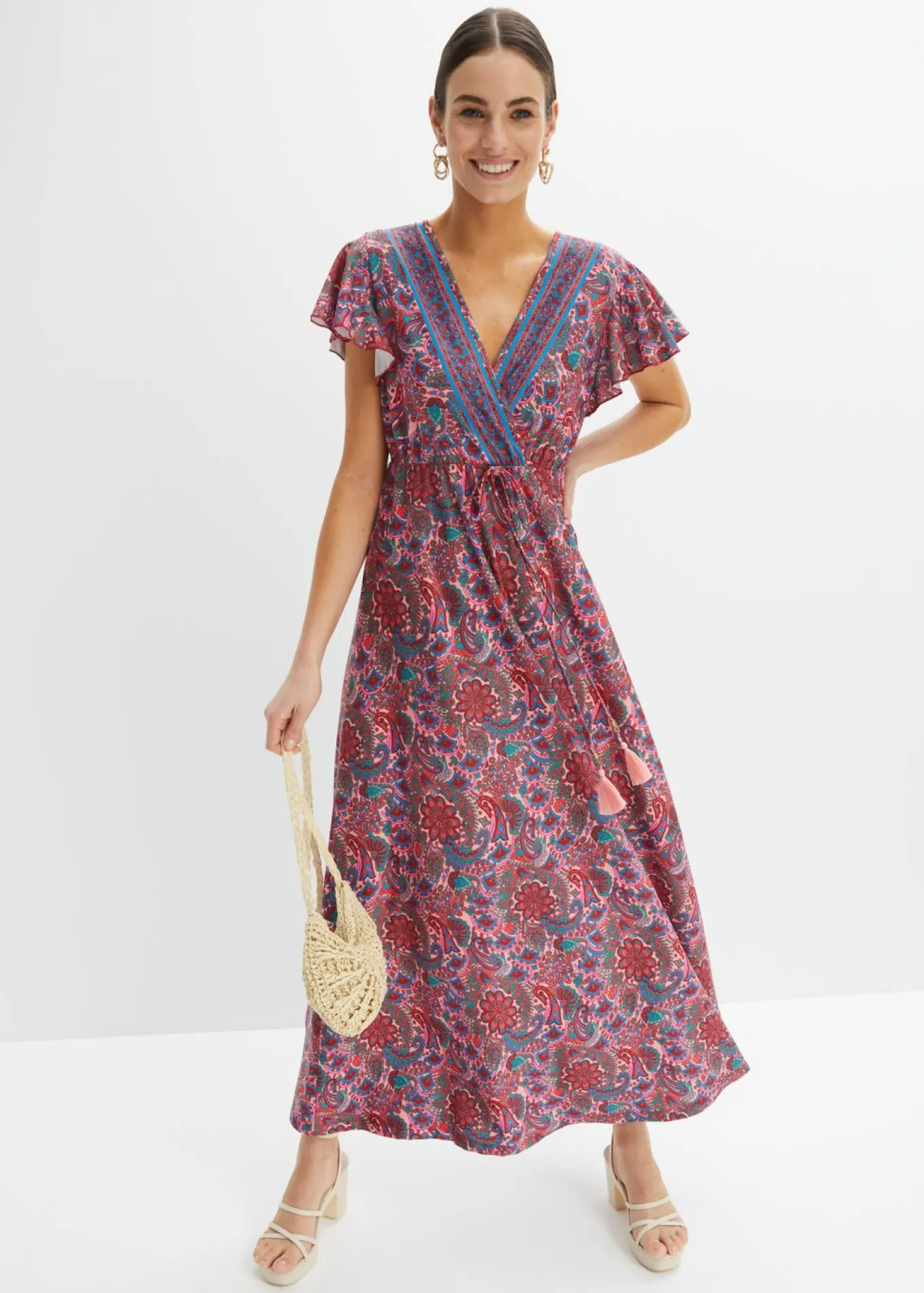 Vestido largo estampado