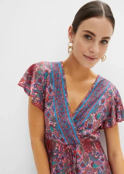 Vestido largo estampado