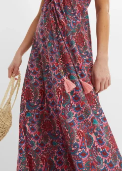 Vestido largo estampado