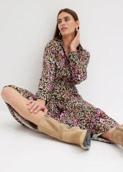 Vestido largo estampado