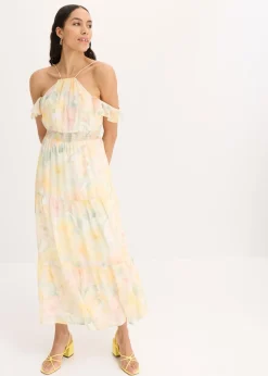 Vestido largo estampado