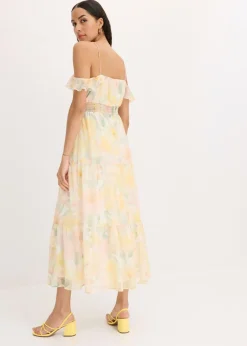 Vestido largo estampado