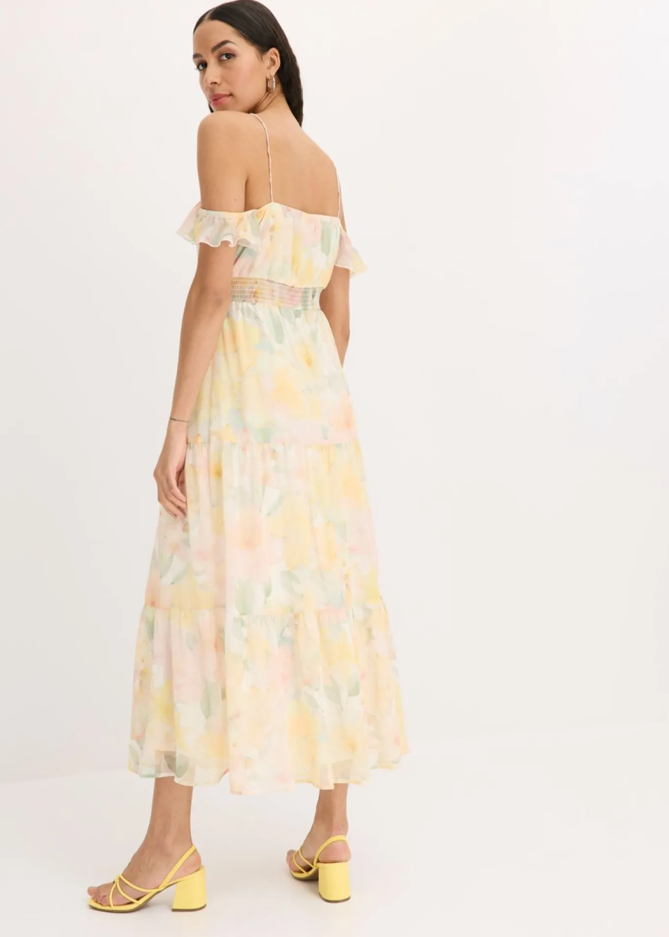 Vestido largo estampado