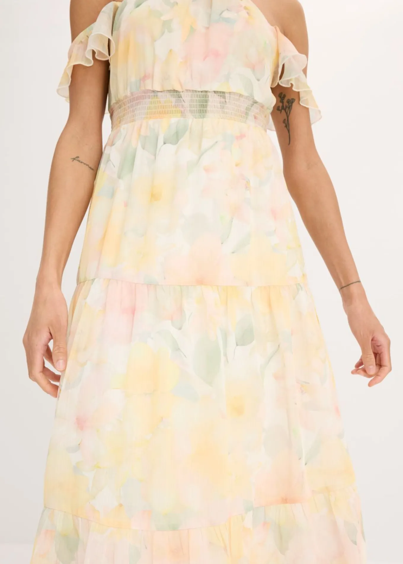 Vestido largo estampado