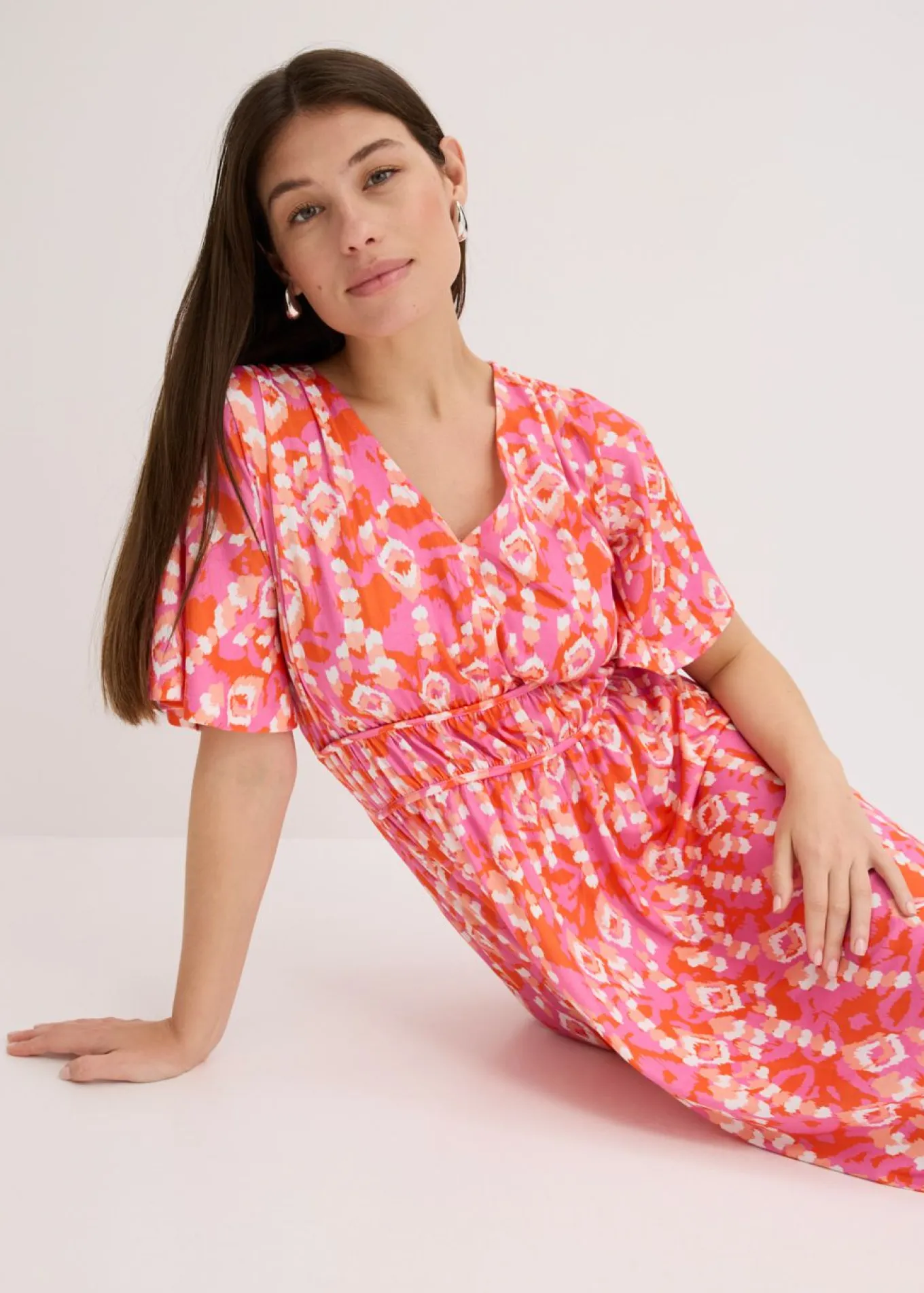 Vestido largo estampado