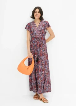 Vestido largo estampado
