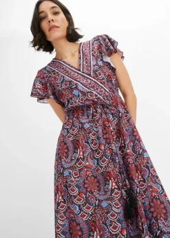 Vestido largo estampado
