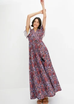 Vestido largo estampado
