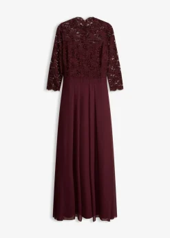 Vestido maxi con encaje