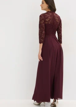 Vestido maxi con encaje