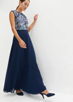 Vestido maxi con encaje