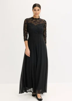 Vestido maxi con encaje