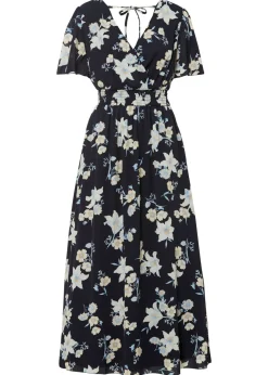 Vestido maxi con estampado de flores