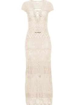 Vestido maxi de croché