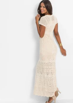 Vestido maxi de croché