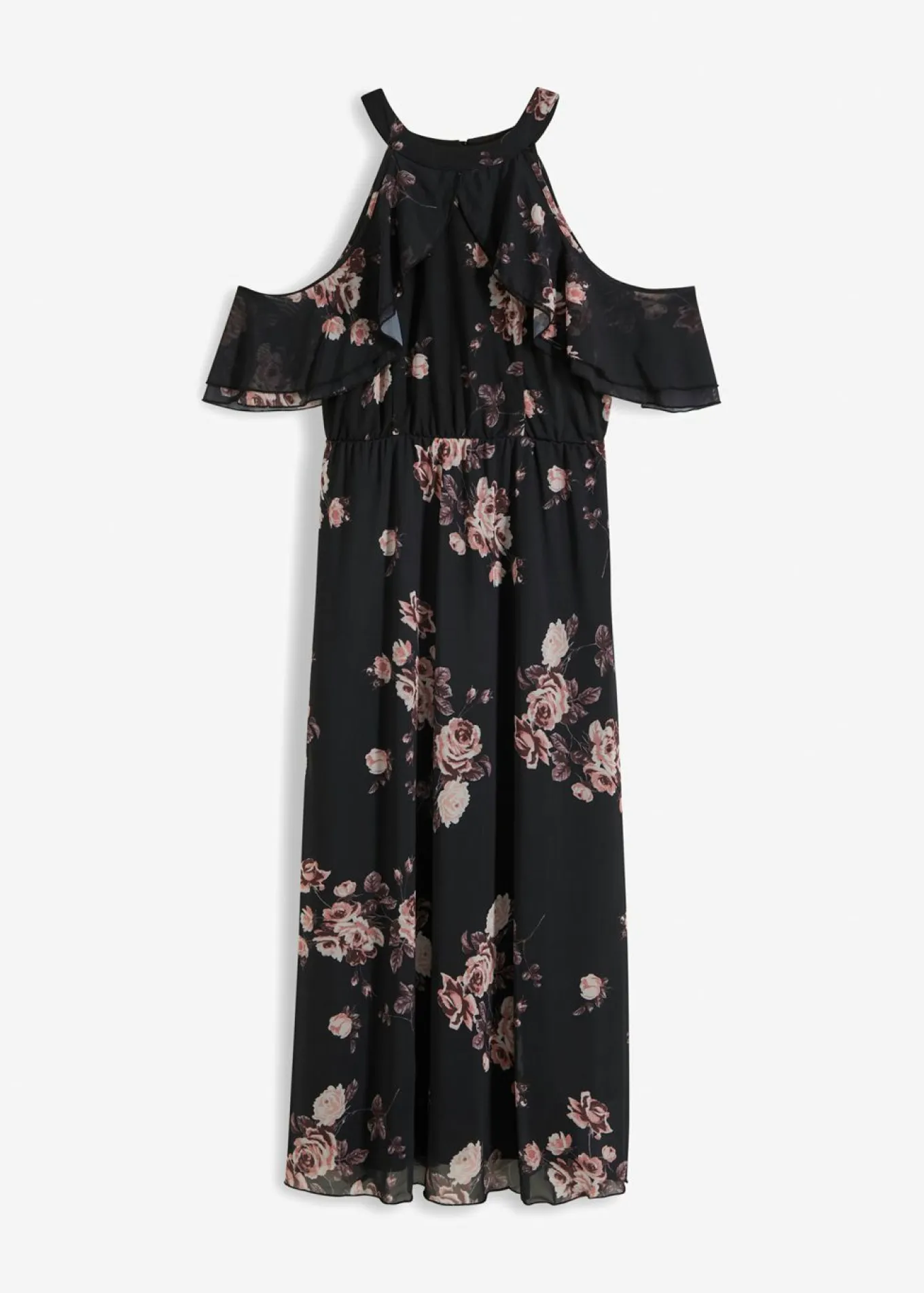 Vestido maxi de malla