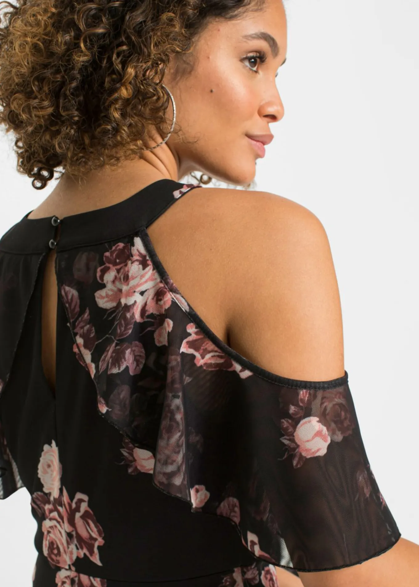 Vestido maxi de malla