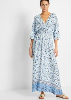 Vestido maxi de viscosa pura