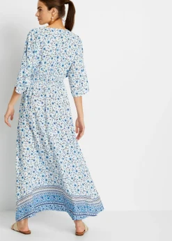 Vestido maxi de viscosa pura