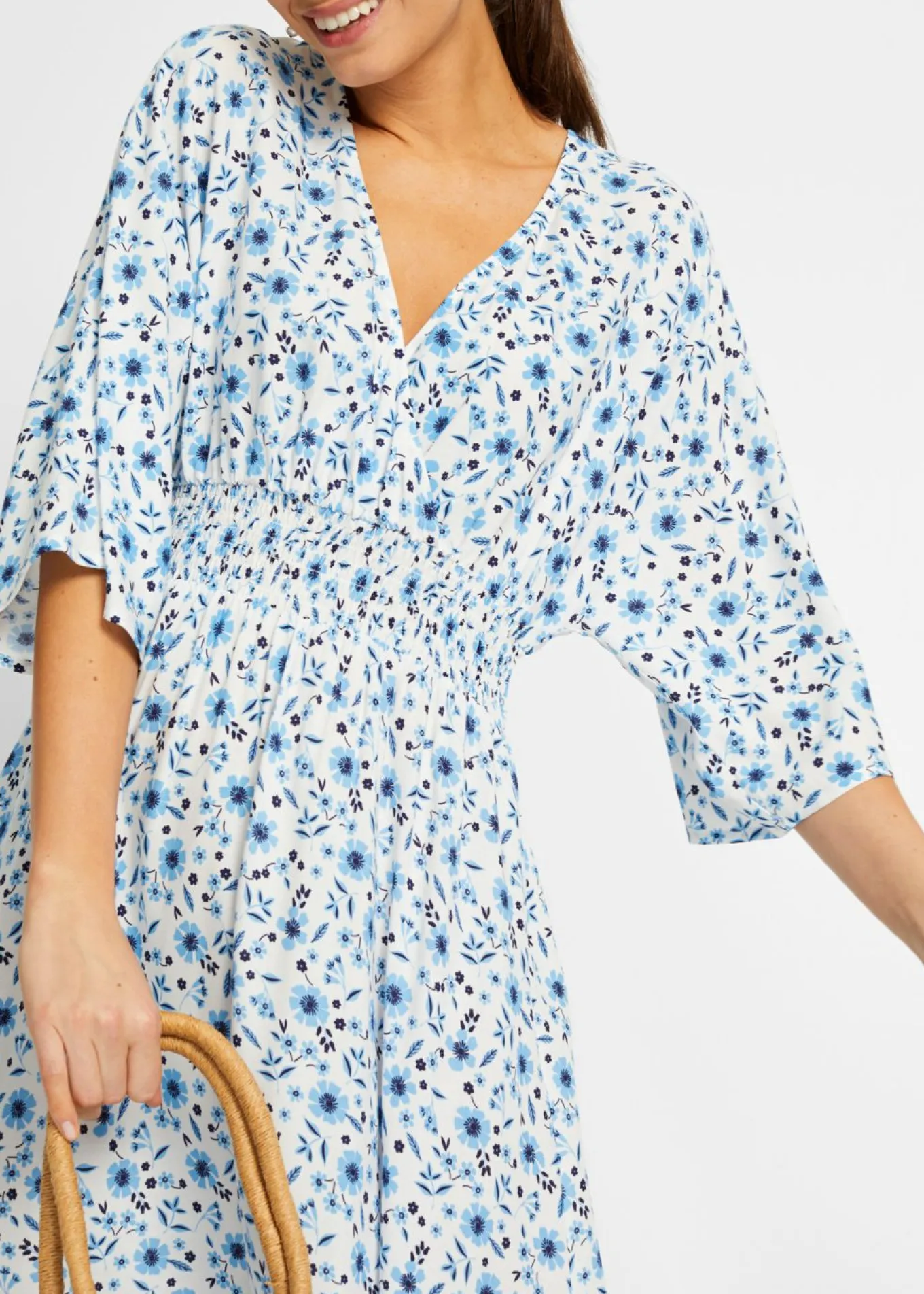 Vestido maxi de viscosa pura