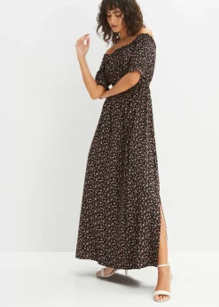 Vestido maxi de viscosa pura