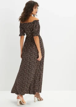Vestido maxi de viscosa pura