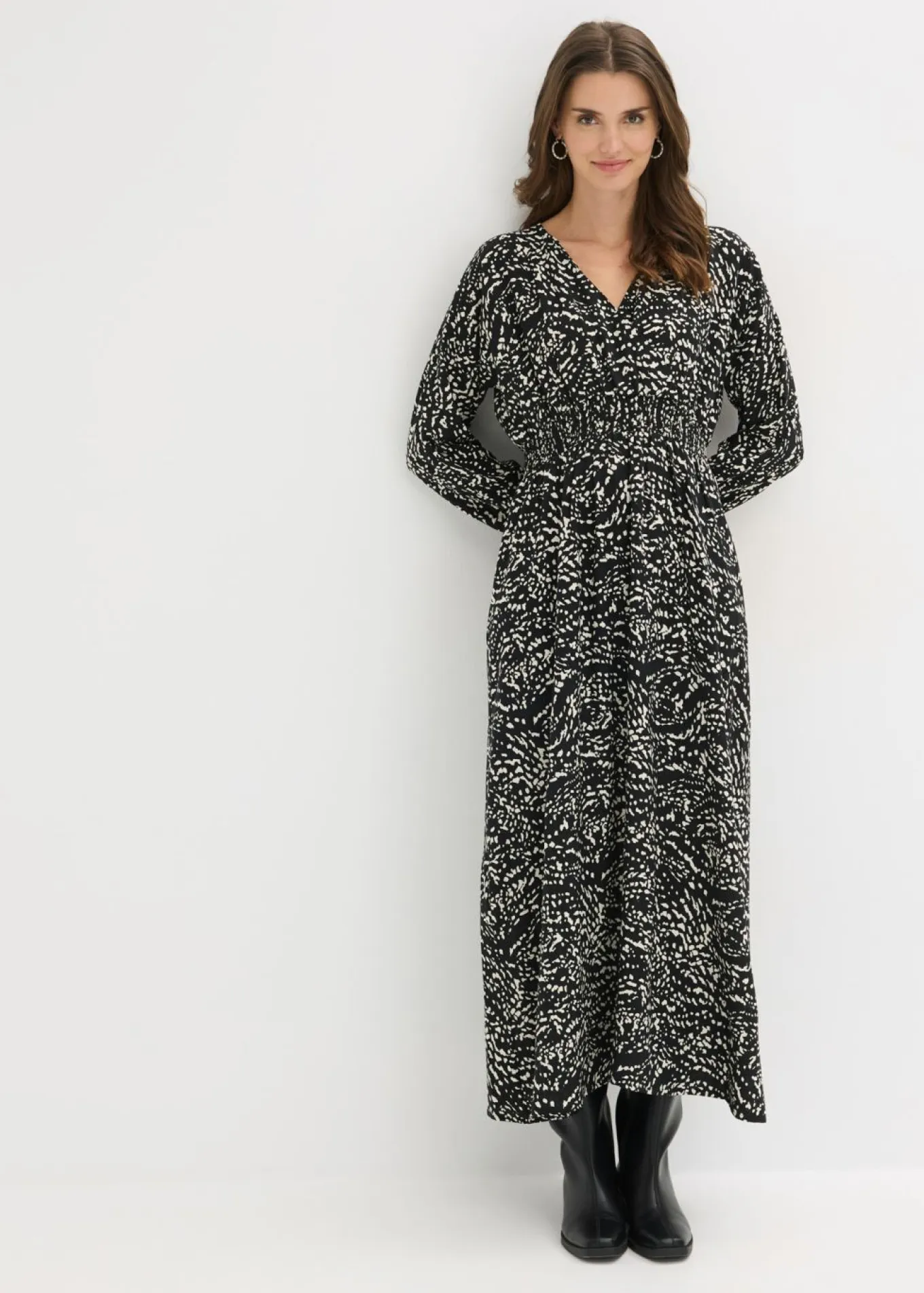 Vestido maxi de viscosa pura