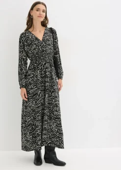 Vestido maxi de viscosa pura