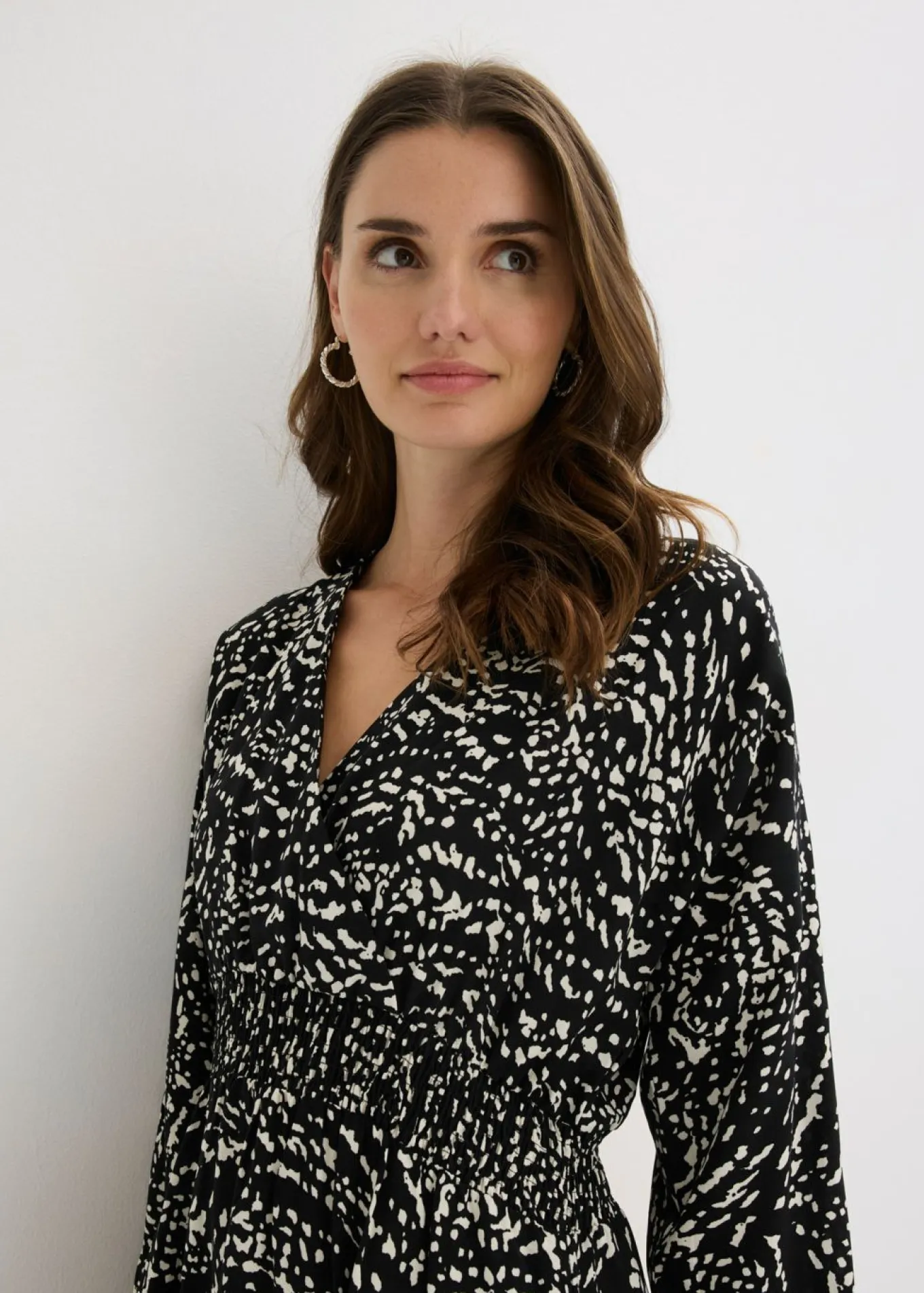 Vestido maxi de viscosa pura