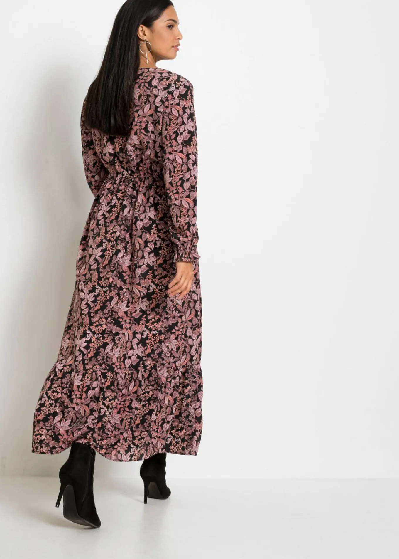 Vestido maxi de viscosa pura