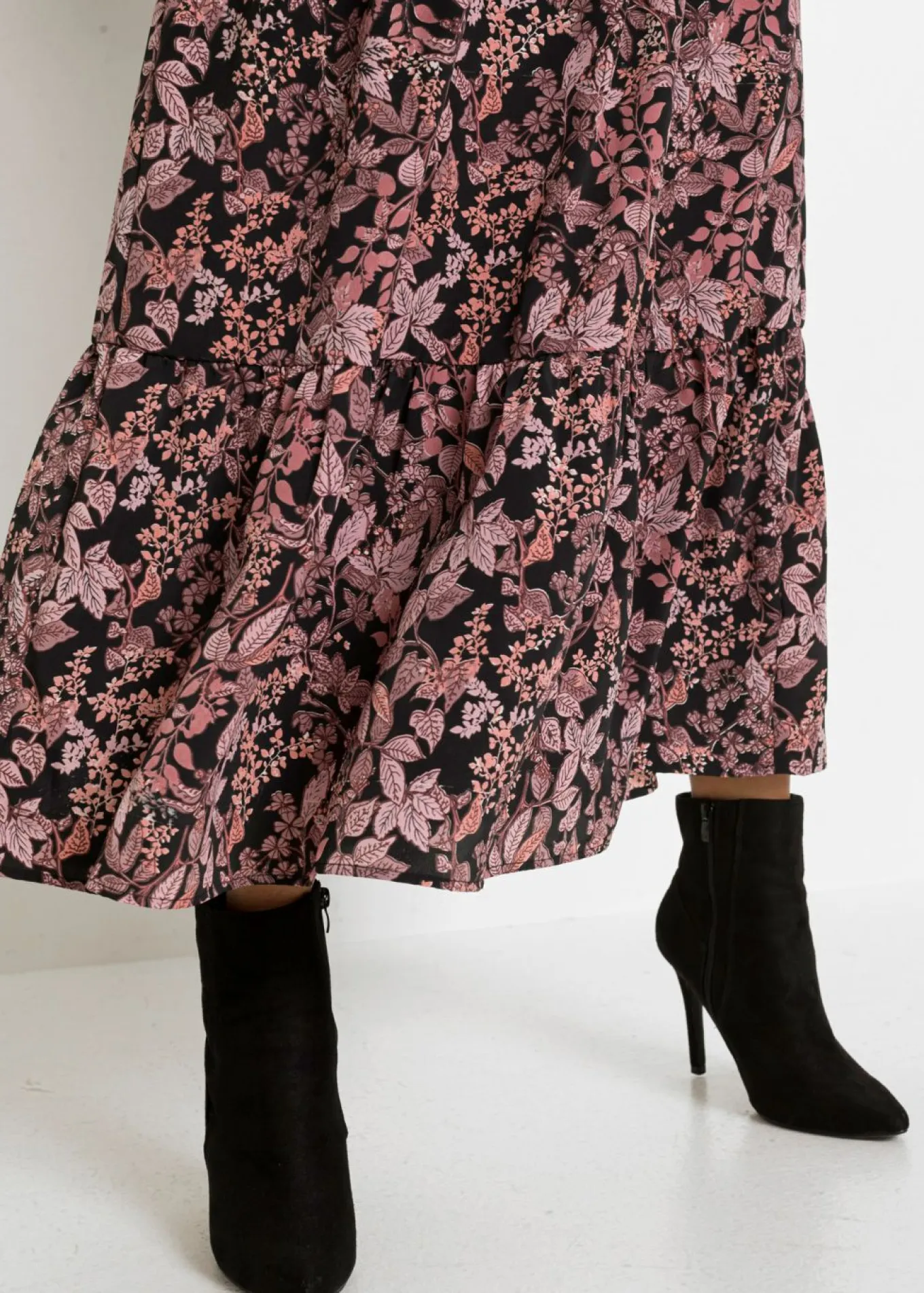 Vestido maxi de viscosa pura