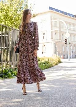 Vestido maxi de viscosa pura