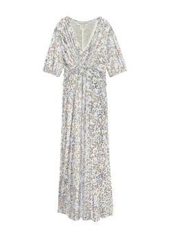 Vestido maxi premamá/de lactancia de punto