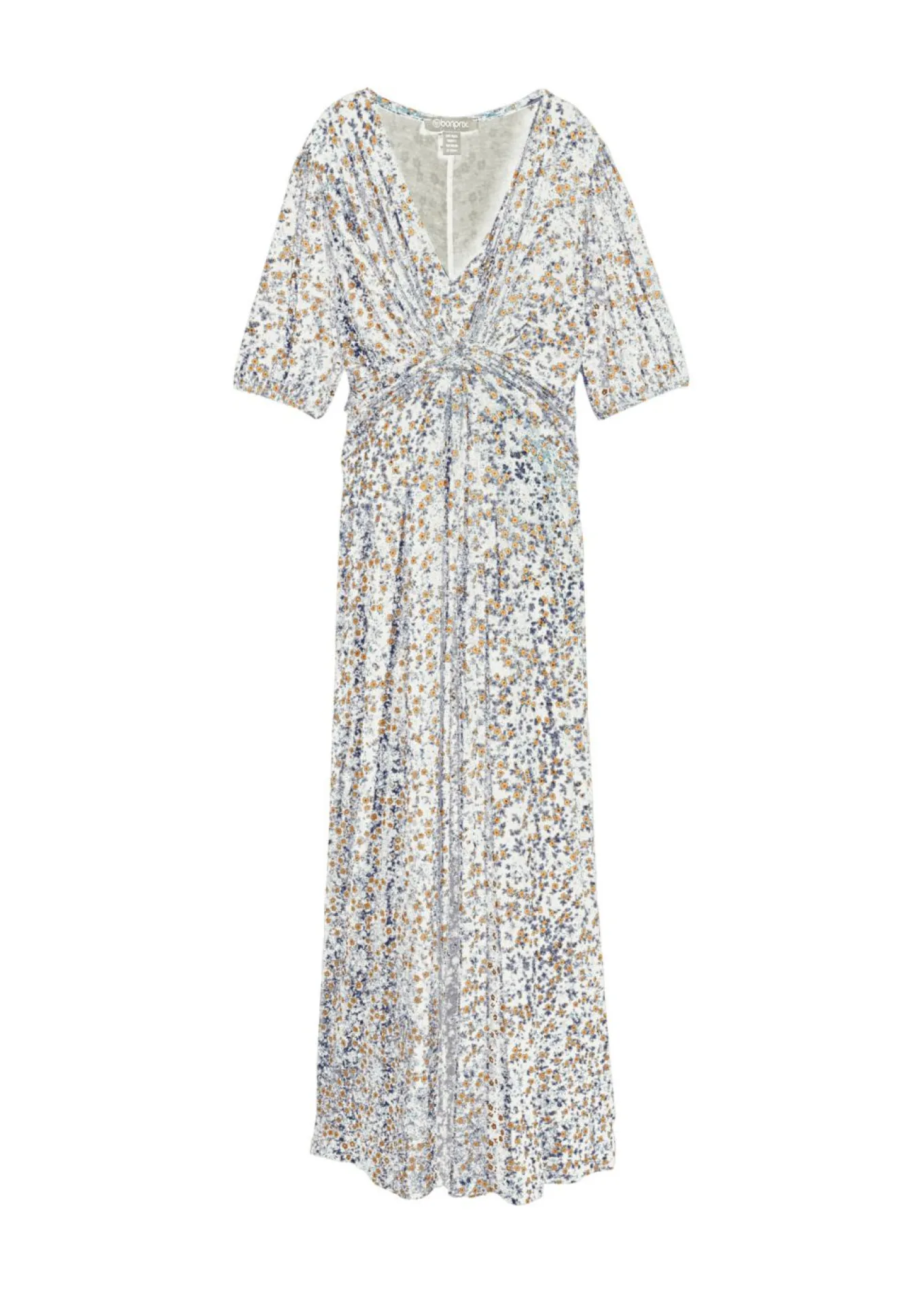 Vestido maxi premamá/de lactancia de punto