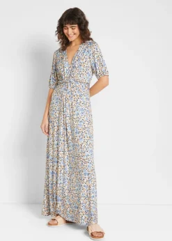 Vestido maxi premamá/de lactancia de punto