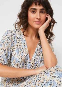 Vestido maxi premamá/de lactancia de punto