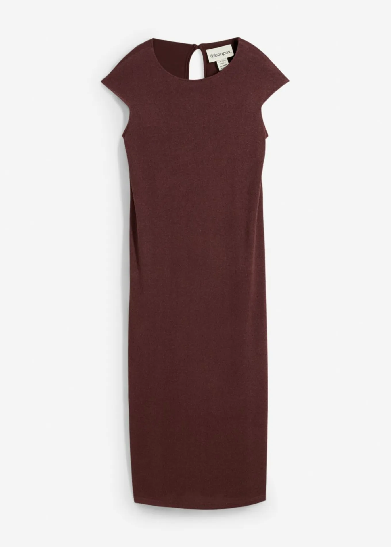 Vestido midi con aspecto de punto